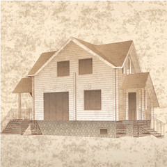 Architectural background. Part of architectural project