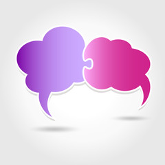 speech bubbles - text frame