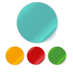 Set of Colorful Vector Sample stickers for various options