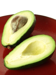 Avocado in closeup