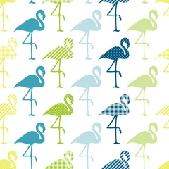 Blue/Green Flamingos Pattern Seamless Pattern © Jan Engel