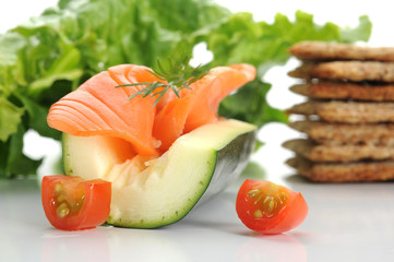 Salmon and Zucchini