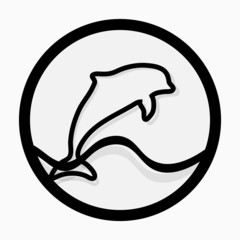 Dolphin vector icon