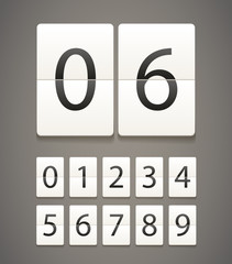 Paper diary with digits