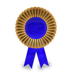 Blank award ribbon rosette