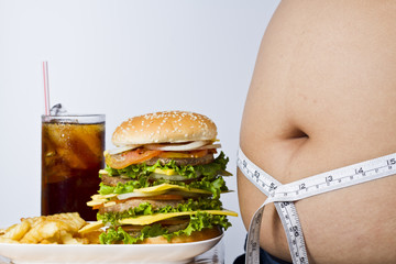 Junk food and big fat stomach