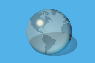 Globo terraqueo America