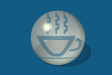 Esfera figura taza café