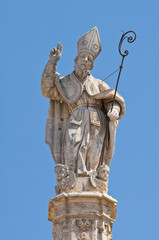 Spire of St. Oronzo. Ostuni. Puglia. Italy.