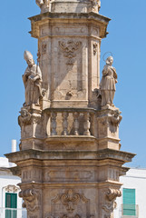 Spire of St. Oronzo. Ostuni. Puglia. Italy.