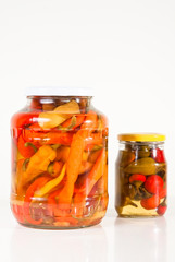 Paprika in jars