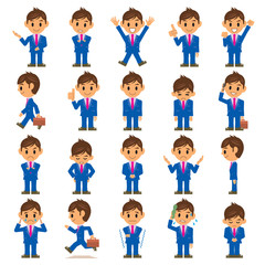 ビジネスマン イラスト 表情