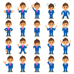 ビジネスマン イラスト 表情