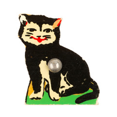 Piece of an antique wooden puzzle for children