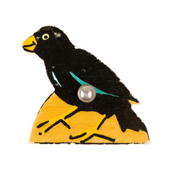 Piece of an antique wooden puzzle for children