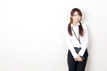 asian businesswoman relaxing