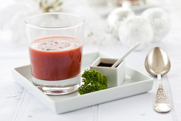 Christmas starter beet soup