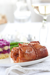 Christmas main course meat casserole