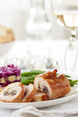 Christmas main course meat casserole