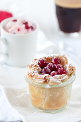 Dessert trio with coffee