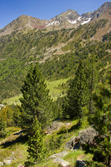 beautiful mountain landscape in French Pyrenees