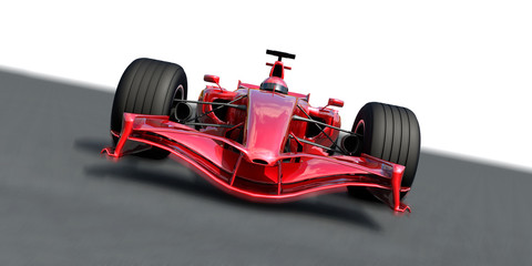 Fototapeta premium f1 racer frontal