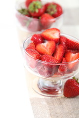 Ripe strawberries