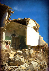 Building collapse, destruction, earthquake