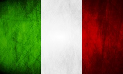 Italian grunge flag