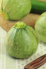 Round green marrow squash