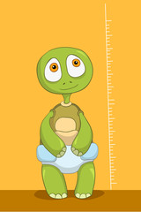 Funny Turtle. Baby Measure.