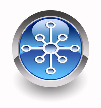 "Mind map" glossy icon