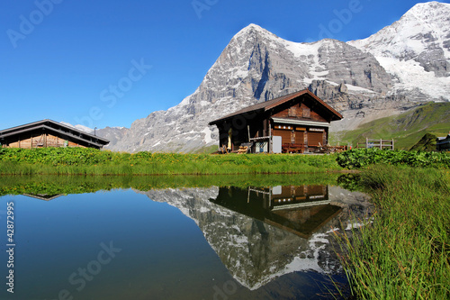 Monch and Eiger, Grosse Scheidegg, Switzerland загрузить