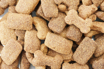 background of dry dog food