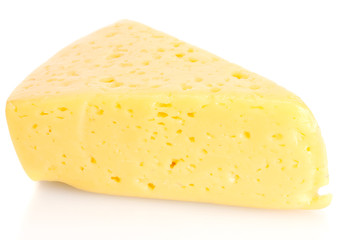 tasty cheese isolated on white