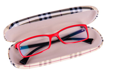 glasses in a case