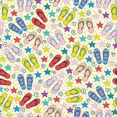slippers seamless pattern