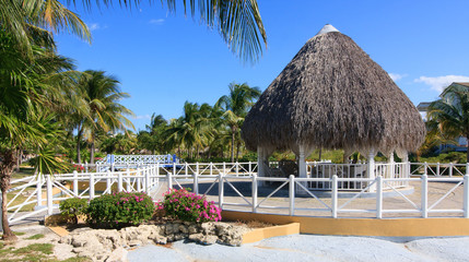 Obraz na płótnie Canvas Area of hotel Sol Cayo Largo.
