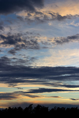 Night clouds in Summer