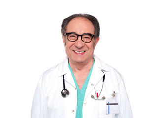 Fototapeta premium Experienced doctor with stethoscope