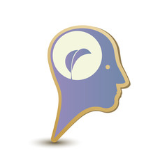 Eco man. Label sticker