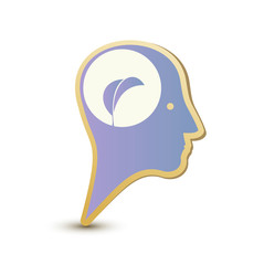 Eco man. Label sticker