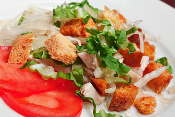 salad on a light background