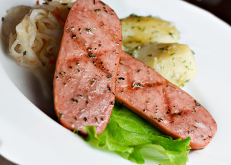 fried sausages