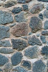 Wand aus Basaltblöcken