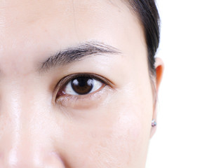 Fototapeta premium Bliska oko kobiety.