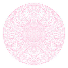 ornamental round lace pattern, circle background with many detai