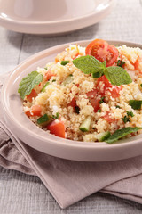 tagine, couscous salad with vegetables
