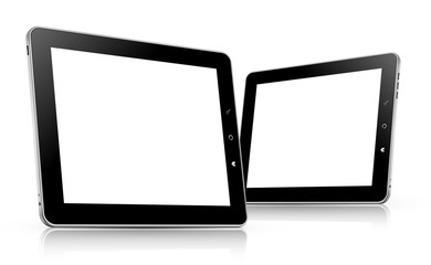 tablet computer set. vector illustration