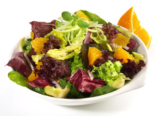 Salat mit Orangenfilets